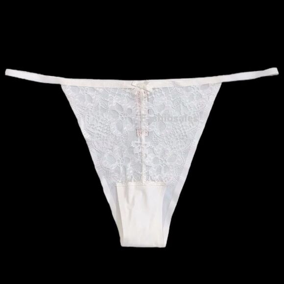 Victorias Secret Dream Angels Sexy lace front Itsy Mini Panty White XLarge - Picture 1 of 5